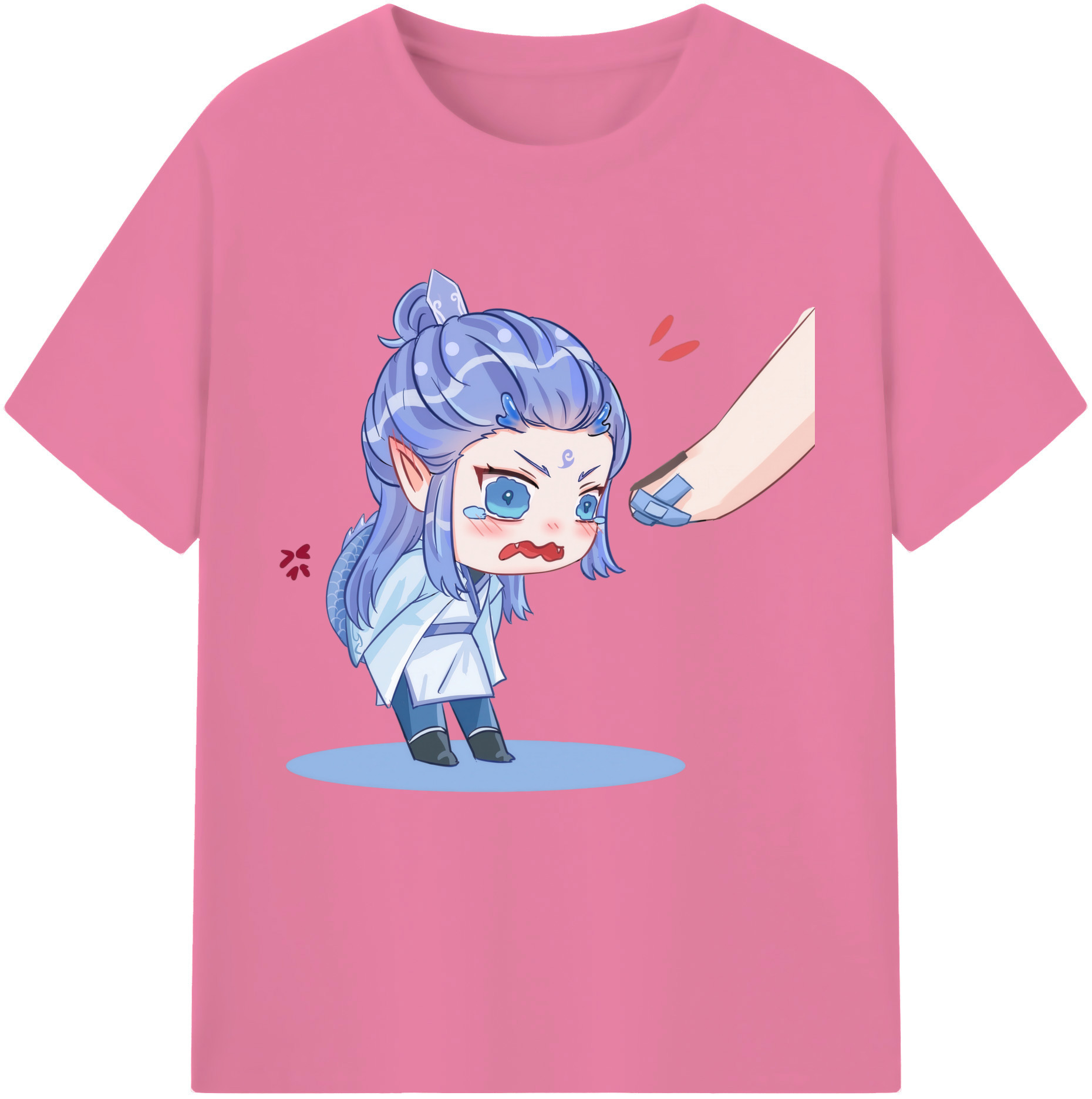（画像用） Ne Zha 2 ナタ 魔童の大暴れ 綿100％半袖Tシャツ（フロントプリント）